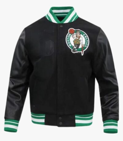 NBA Boston Celtics Mashup Men's Rib Wool Varsity Jacket