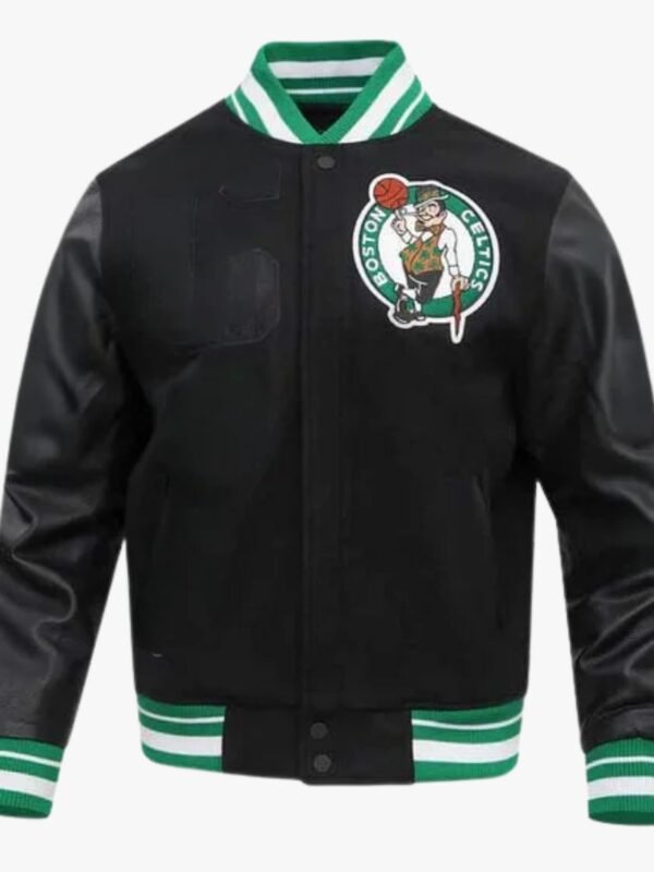 NBA Boston Celtics Mashup Men's Rib Wool Varsity Jacket