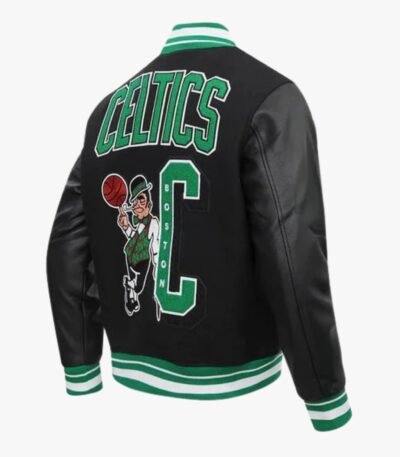 NBA Boston Celtics Mashup Men's Rib Wool Varsity Jacket