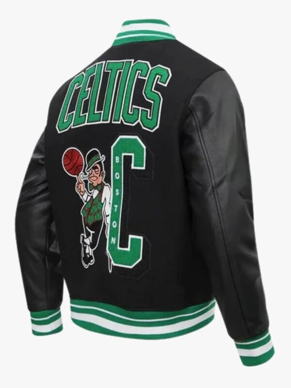 NBA Boston Celtics Mashup Men's Rib Wool Varsity Jacket