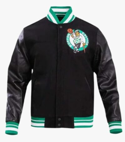 NBA Boston Celtics Retro Classic Men's Rib Wool Varsity Jacket