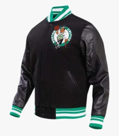 NBA Boston Celtics Retro Classic Men's Rib Wool Varsity Jacket
