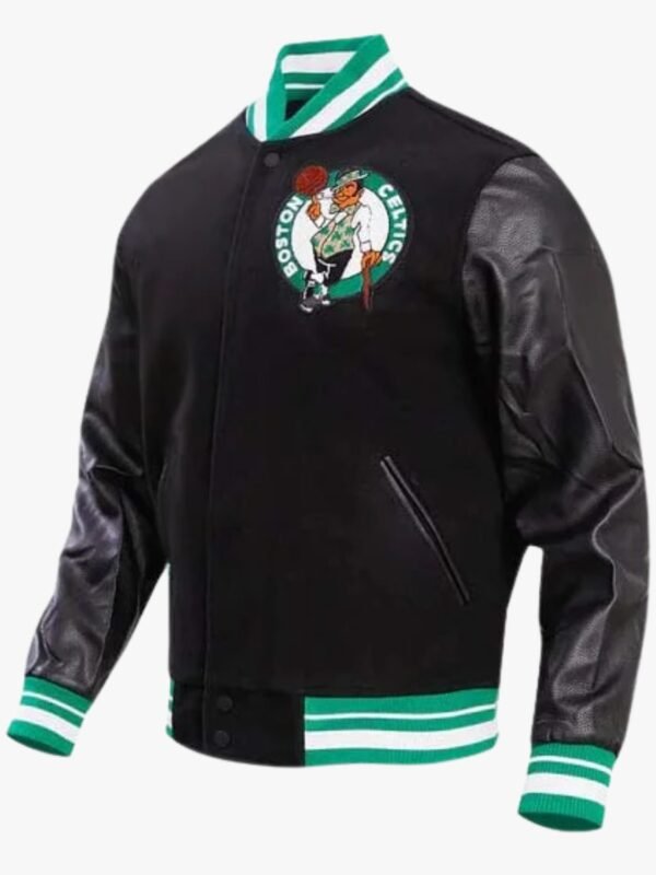 NBA Boston Celtics Retro Classic Men's Rib Wool Varsity Jacket