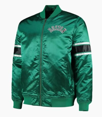 NBA Boston Celtics Satin Varsity Jacket