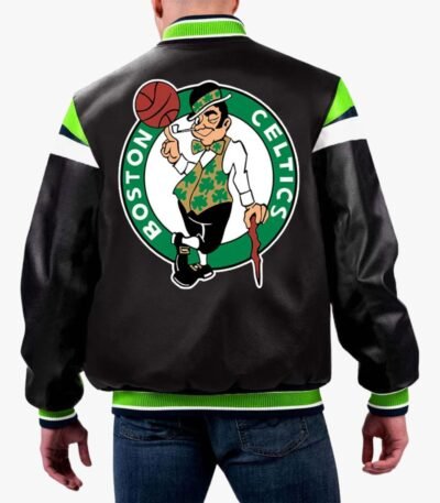 NBA Boston Celtics Varsity Leather Jacket