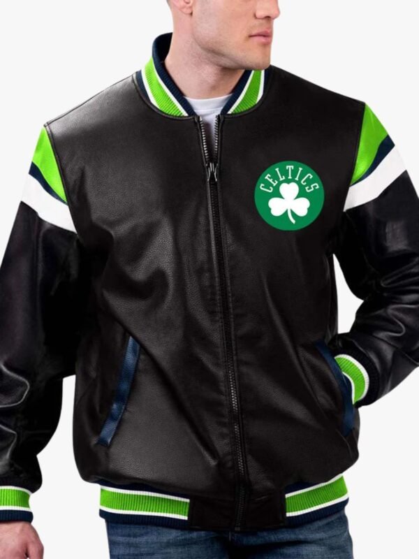 NBA Boston Celtics Varsity Leather Jacket