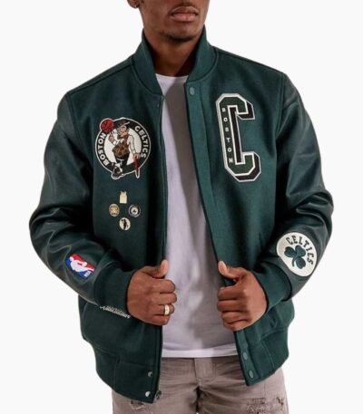 NBA Boston Celtics Wool Varsity Jacket