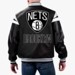 NBA Brooklyn Nets Varsity Leather Jacket