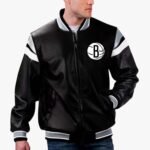 NBA Brooklyn Nets Varsity Leather Jacket