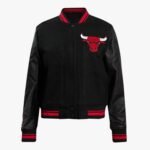 NBA Chicago Bulls Retro Classic Women's Rib Wool Varsity Jacket