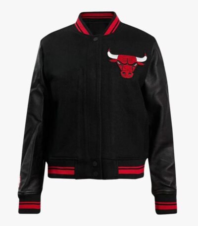 NBA Chicago Bulls Retro Classic Women's Rib Wool Varsity Jacket