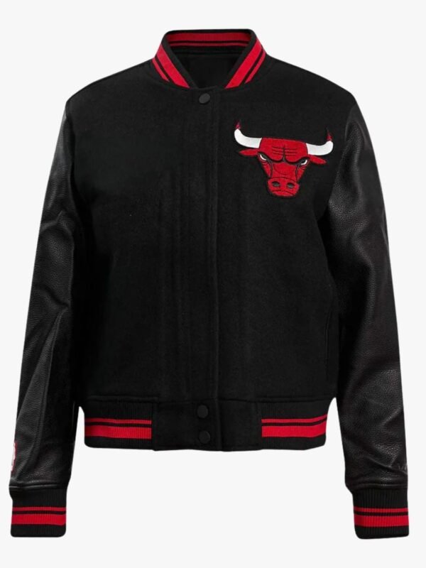 NBA Chicago Bulls Retro Classic Women's Rib Wool Varsity Jacket