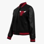 NBA Chicago Bulls Retro Classic Women's Rib Wool Varsity Jacket