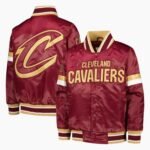 NBA Cleveland Cavaliers Starter Youth Home Game Varsity Satin Full Snap Jacket