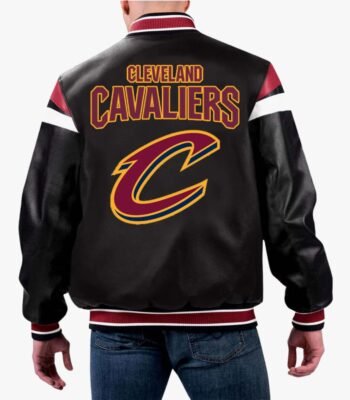 NBA Cleveland Cavaliers Varsity Leather Jacket
