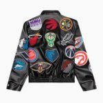 NBA Collage Leather Jacket