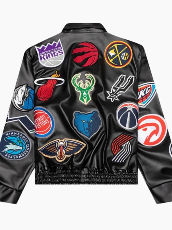 NBA Collage Leather Jacket