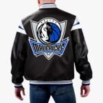 NBA Dallas Mavericks Varsity Leather Jacket
