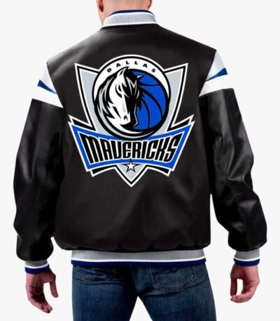 NBA Dallas Mavericks Varsity Leather Jacket