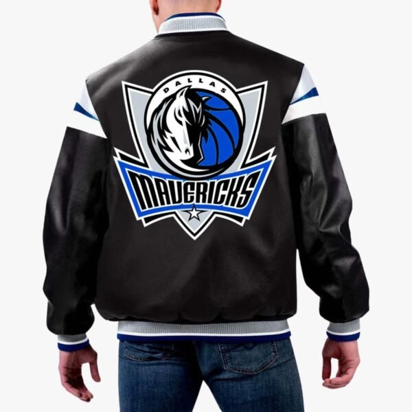 NBA Dallas Mavericks Varsity Leather Jacket