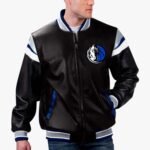 NBA Dallas Mavericks Varsity Leather Jacket