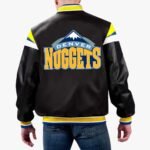 NBA Denver Nuggets Varsity Leather Jacket
