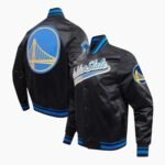 NBA Golden State Warriors Satin Varsity Jacket