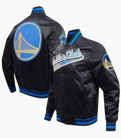 NBA Golden State Warriors Satin Varsity Jacket