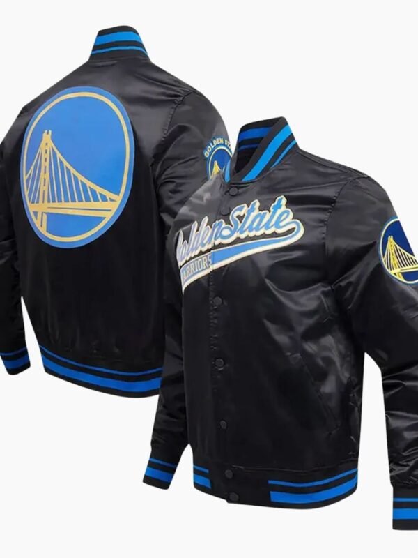 NBA Golden State Warriors Satin Varsity Jacket