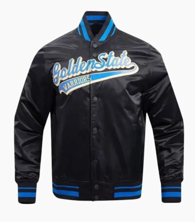 NBA Golden State Warriors Satin Varsity Jacket