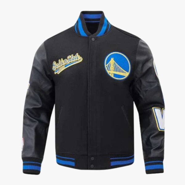 NBA Golden States Warriors Script Tail Men's Rib Wool Varsity