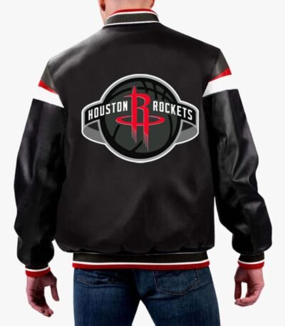 NBA Houston Rockets Varsity Leather Jacket