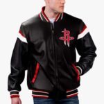 NBA Houston Rockets Varsity Leather Jacket