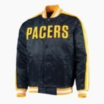 NBA Indiana Pacers The Offensive Varsity Satin Full Snap Jacket
