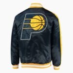 NBA Indiana Pacers The Offensive Varsity Satin Full Snap Jacket