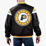 NBA Indiana Pacers Varsity Leather Jacket