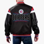 NBA LA Clippers Starter Varsity Leather Jacket