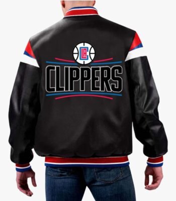 NBA LA Clippers Starter Varsity Leather Jacket