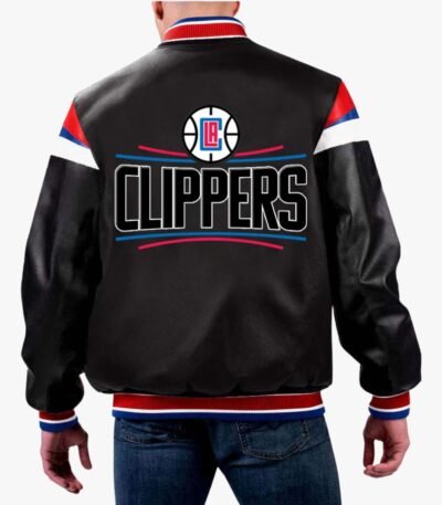 NBA LA Clippers Starter Varsity Leather Jacket