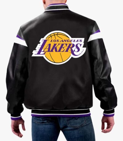 NBA Los Angeles Lakers Varsity Leather Jacket