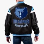 NBA Memphis Grizzlies Varsity Leather Jacket