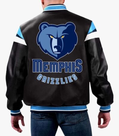 NBA Memphis Grizzlies Varsity Leather Jacket