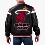 NBA Miami Heat Varsity Leather Jacket