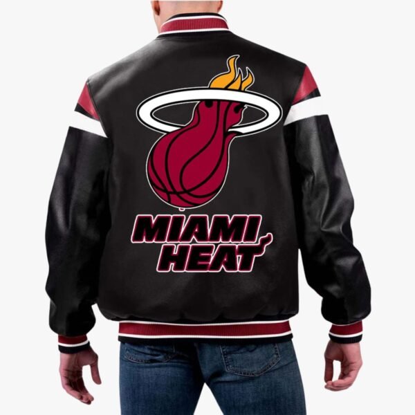 NBA Miami Heat Varsity Leather Jacket