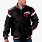 NBA Miami Heat Varsity Leather Jacket