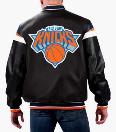 NBA New York Knicks Varsity Leather Jacket