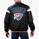NBA Oklahoma City Thunder Varsity Leather Jacket