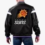 NBA Phoenix Suns Varsity Leather Jacket