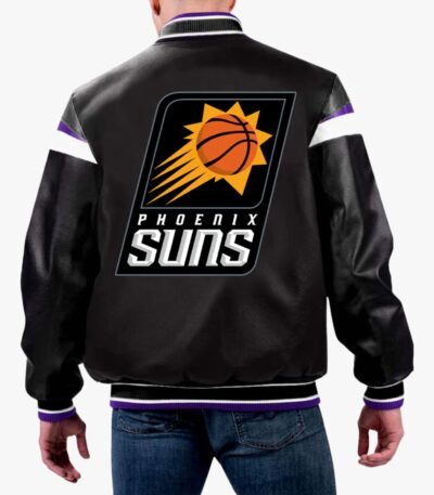 NBA Phoenix Suns Varsity Leather Jacket