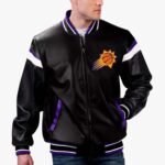 NBA Phoenix Suns Varsity Leather Jacket